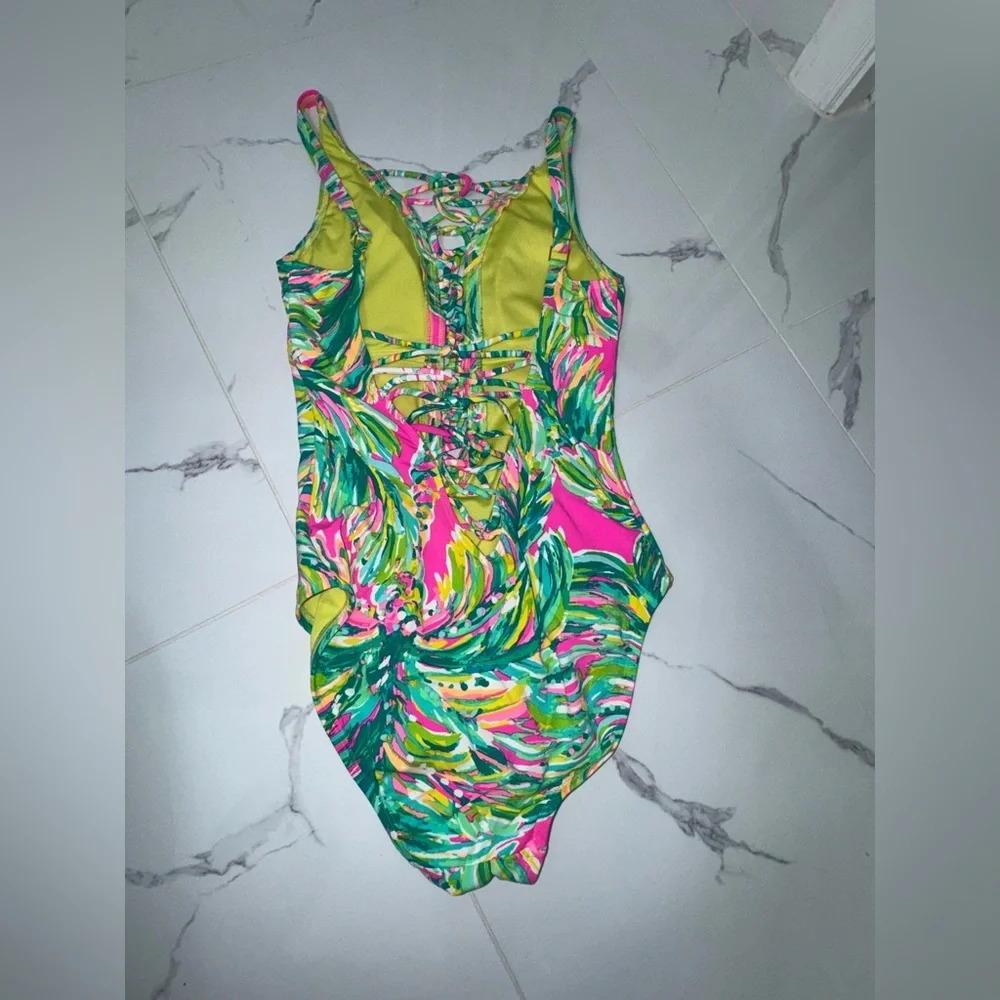 Lilly Pulitzer Isle Lattice One-Piece Swimsuit!